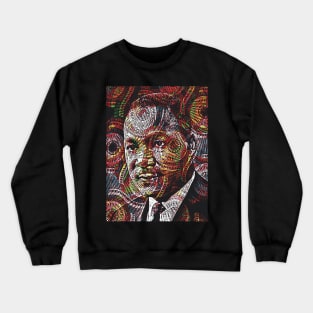 Martin Luther King Afro Print Crewneck Sweatshirt